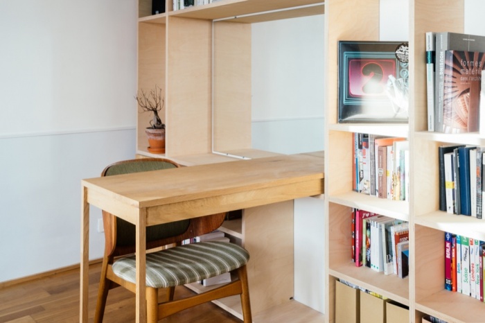 Rnovation d'un appartement duplex : 21 Bibliothe?que zoom 1